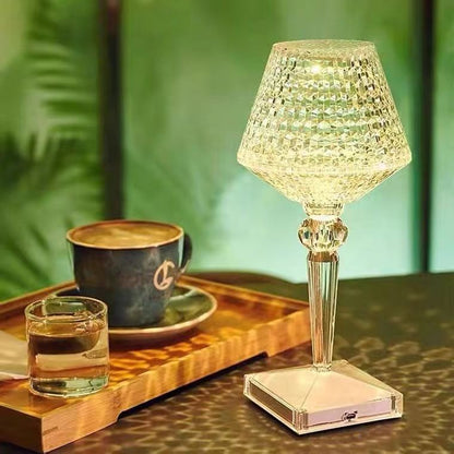 Royelux Sparkle Crystal Desk Lamp - Adjustable Brightness, USB Rechargeable LED - Default Title