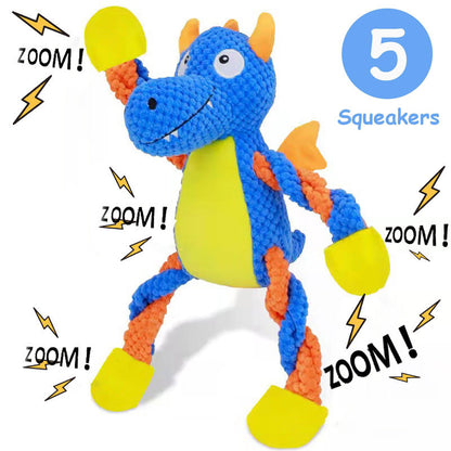 Pawellure Indestructible Squeaker Plush Toy – Ultimate Dog Chew Companion