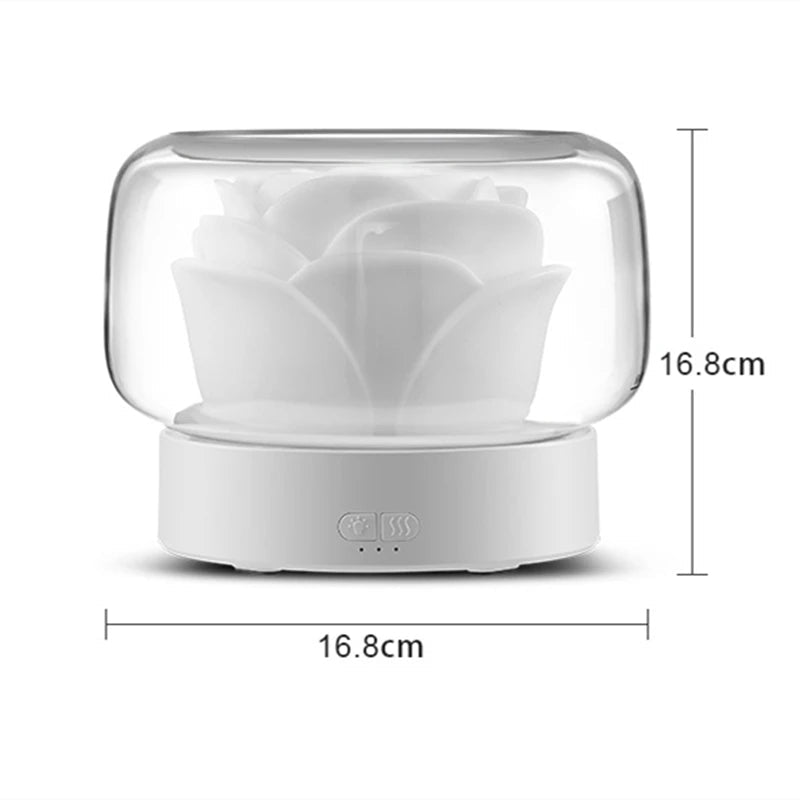 Royaleva Glint Luxe Scent Diffuser - Elegant Aroma Diffuser with Ambient LED Lighting - Iceberg / White