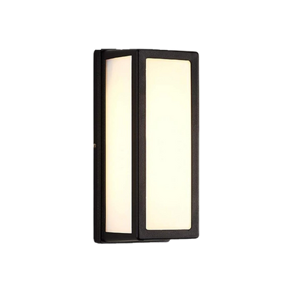 Sleek, weather-resistant outdoor wall lamp with LED lighting, perfect for modern patios, gardens, and entryways.