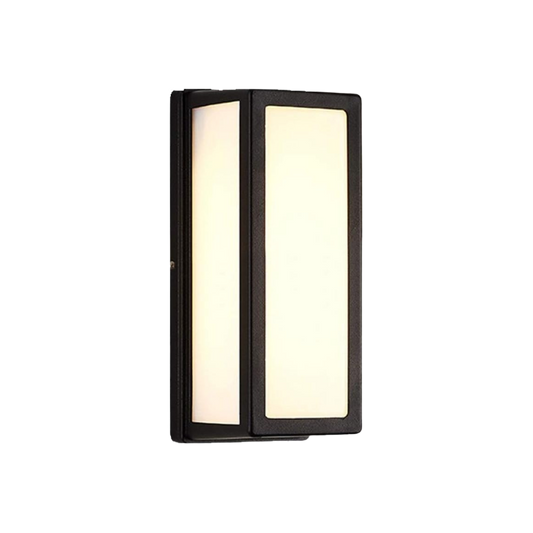 Sleek, weather-resistant outdoor wall lamp with LED lighting, perfect for modern patios, gardens, and entryways.