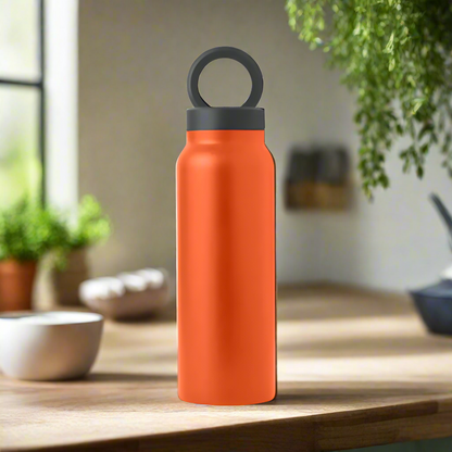 Rayvia Insulated Water Bottle – 2-in-1 Thermal Flask with Built-in Magnetic Phone Holder