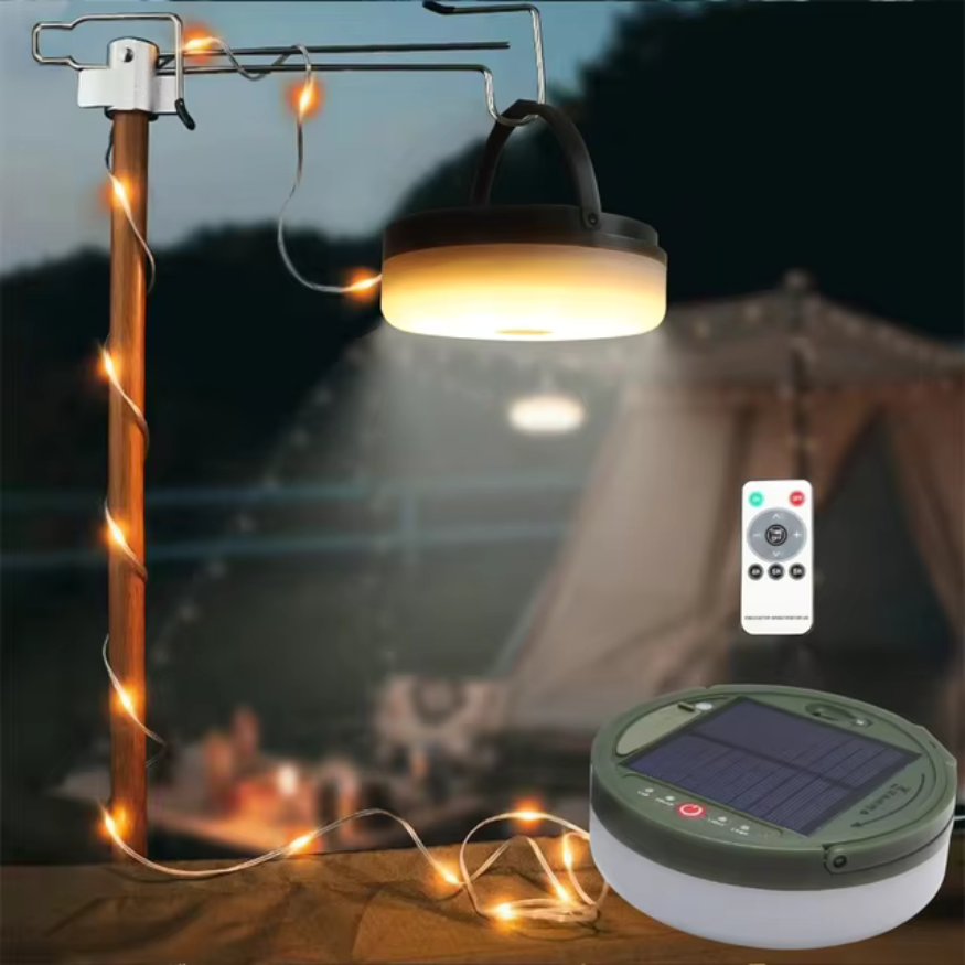 Outdoor Waterproof String Lights - Portable, Stowable, USB & Solar Rechargeable - USB-C Charge / 8 m / 315 in