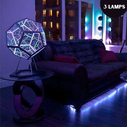 Royaleva Cosmosphere 3D LED Geometric Lamp – Sci-Fi Lighting