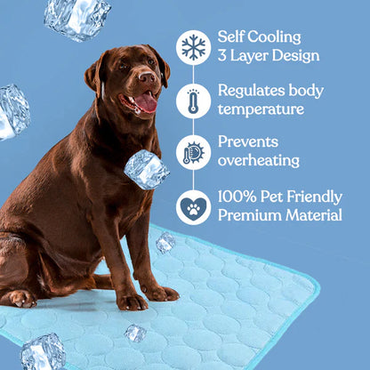 Furora Self-Cooling Mat for Dogs - 3-Layer Pet Cooling Pad for Heat Relief & Comfort