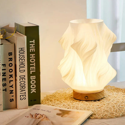 Serene Wavecrest Lamp - Modern Dimmable Wave-Shaped LED Light for Elegant Home Decor - Medium / Wave