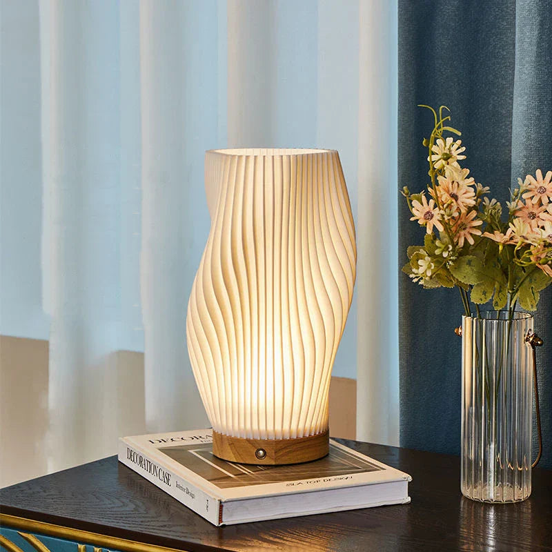 Serene Wavecrest Lamp - Modern Dimmable Wave-Shaped LED Light for Elegant Home Decor - Medium / Swirl