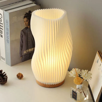 Serene Wavecrest Lamp - Modern Dimmable Wave-Shaped LED Light for Elegant Home Decor - Medium / Wave