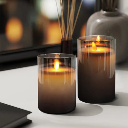 Flameless Candle Set with Remote - Battery Operated LED Candles Safe for Pets & Kids