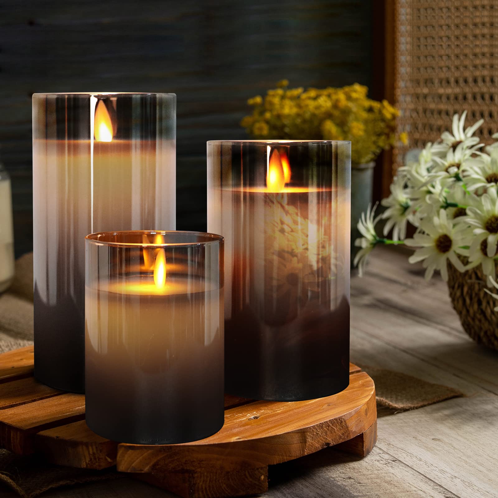 Realistic Flameless LED Candles - Remote Controlled, Safe for Home Décor, Battery Operated