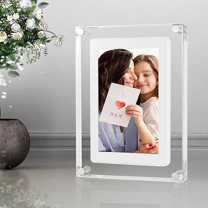 Royaleva Motion Video Frame – Acrylic Digital Display, Customizable & Rechargeable