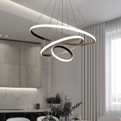 Rayvia Nordic Luxury Pendant Light with Adjustable LED for Living Room & Bedroom - Default Title