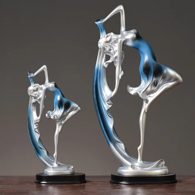 Elegant Ballet Dancing Girl Statue - Modern Resin Sculptures for Home Decor and Gifting