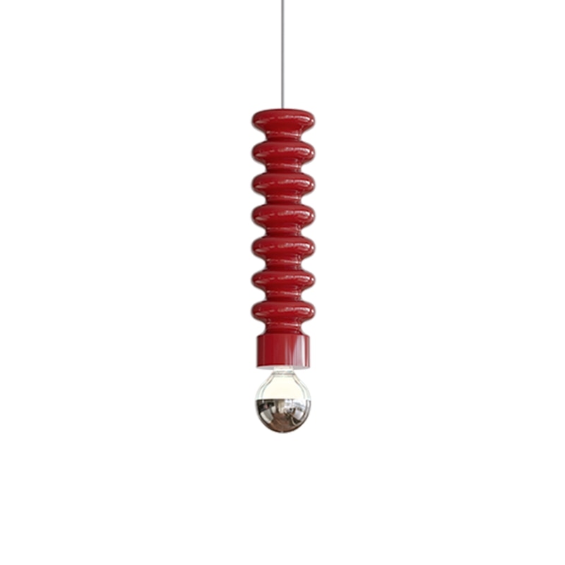 Royaleva French-Inspired Bedroom Pendant Light – Elegant, Ornate Design - Red