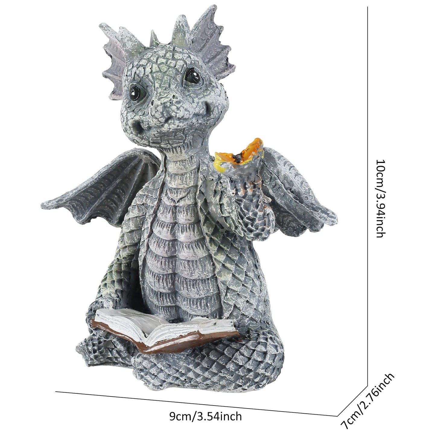 Royaleva Dragon Sculpture – Whimsical Resin Décor for Home and Garden