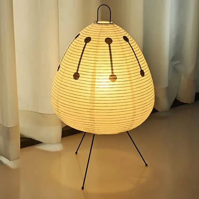 RoyaleGlow Akari Noguchi Table Lamp for Minimalist Elegance - B