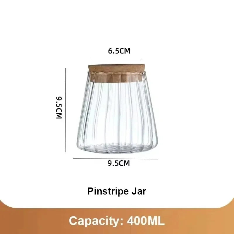 Royelux Hydroponic Glass Plant Vase with Wooden Base