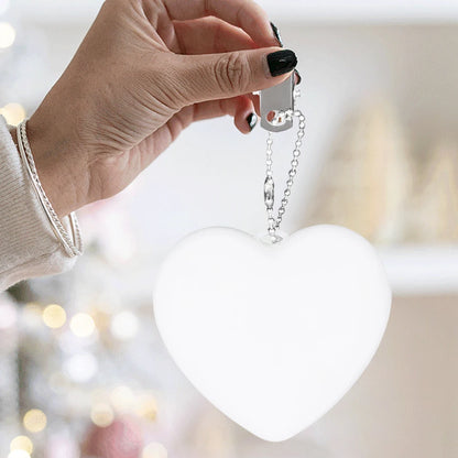 LED Handbag Light Keychain – Heart, Star & Round Touch Sensor Purse Light