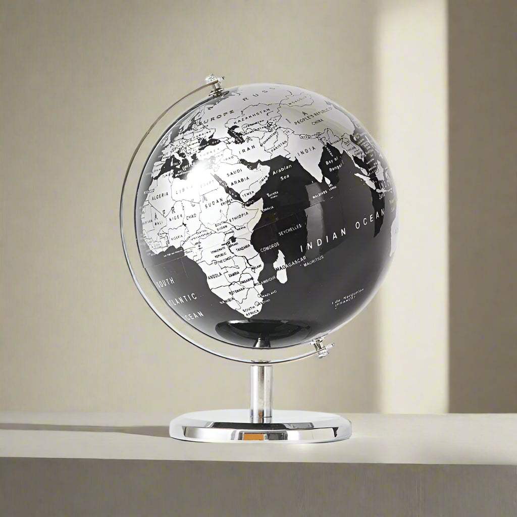 Retro World Map Globe - Perfect Home & Study Decor