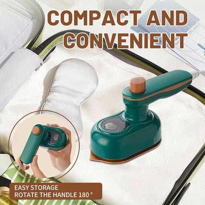 Portable Handheld Steam Iron – Compact Dual-Use Flat & Hanging Ironing Machine