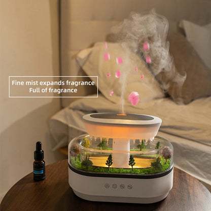 Royaleva Raindrop Aromatherapy Diffuser – Forest-Inspired Essential Oil Humidifier