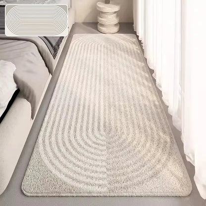 Royaleva Modern Bedside Rug - Soft Faux Cashmere Non-Slip Long Area Carpet - Design 1 / S 60x160cm