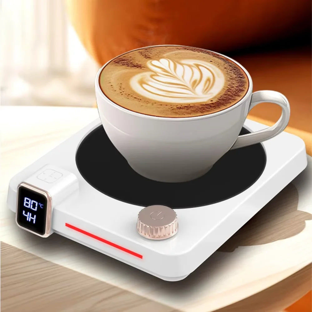 Royaleva Coffee Cup Heater Pad – 9-Speed Temperature Adjustment, LED Display, Auto Shut-Off