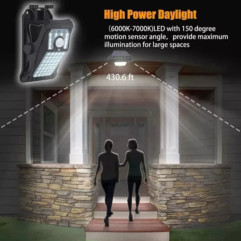 Royelux Solar LED Street Light - Motion Sensing Clip-On Outdoor Light