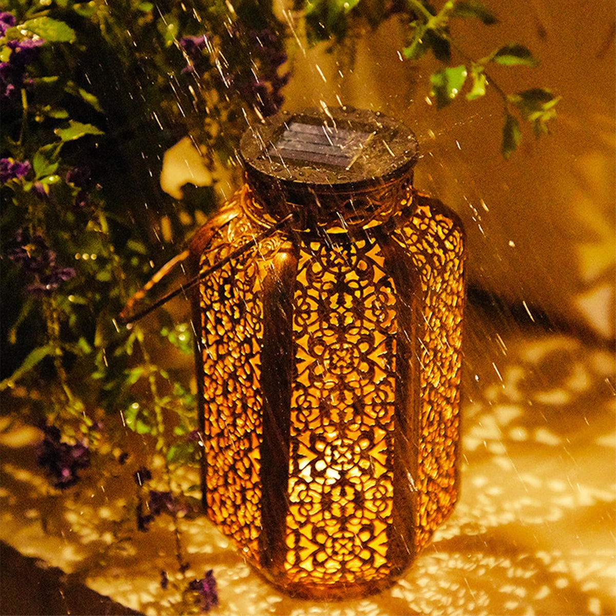 Royaleva Solar Hanging Lantern Outdoor - Vintage Pathway Light - Default Title