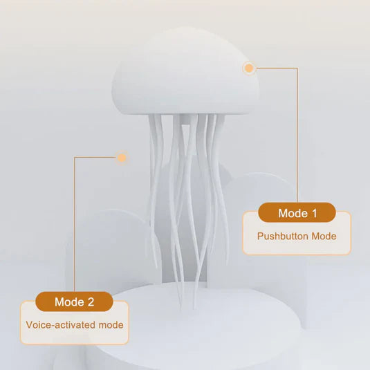 Color-Changing Jellyfish Lamp – USB Rechargeable LED Night Light for Relaxing Ambiance