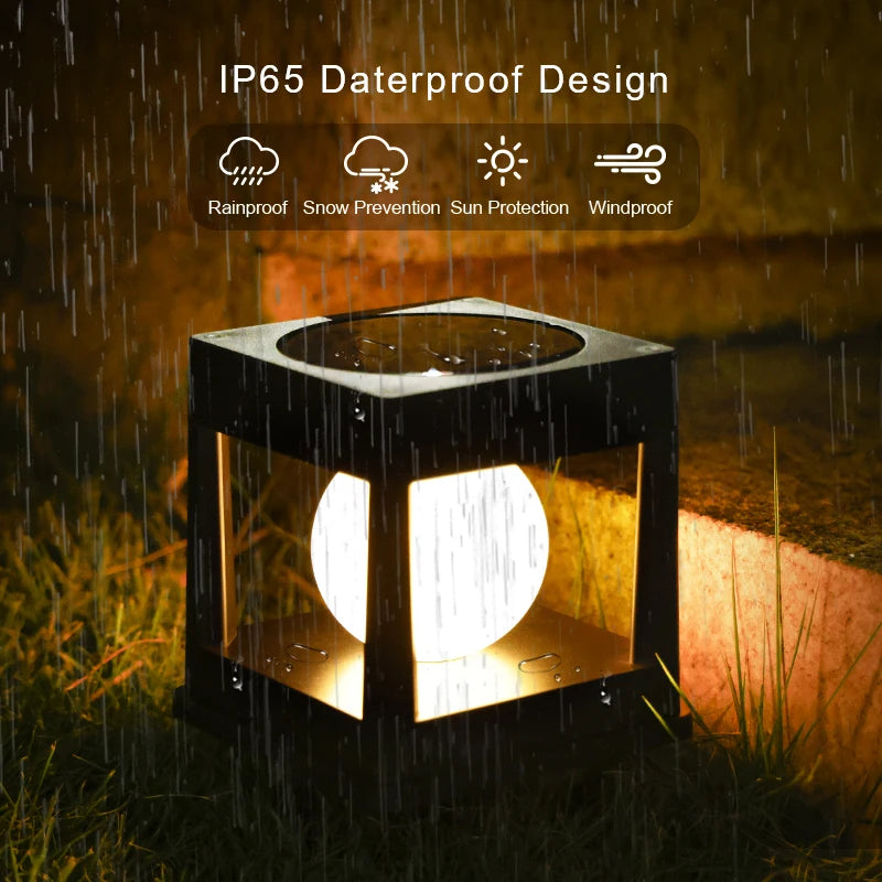 Royelux Solar Post Cap Light - Waterproof LED Fence & Patio Lamp