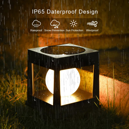 Royelux Solar Post Cap Light - Waterproof LED Fence & Patio Lamp