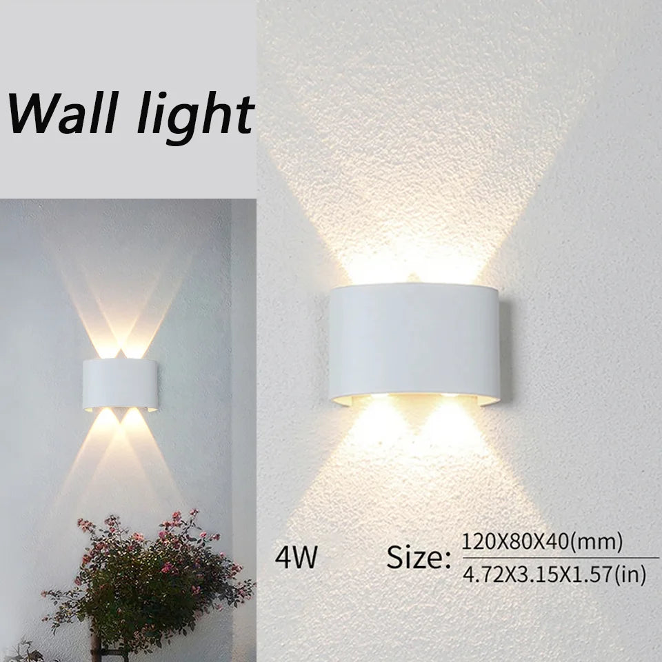 Rayvia Waterproof LED Wall Lamp for Indoor & Outdoor Spaces - 4W White / Warm White