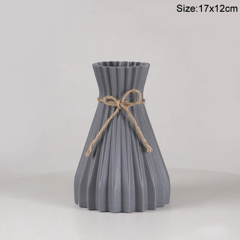 Royelux Modern Plastic Flower Vase - Elegant Nordic Décor for Every Room