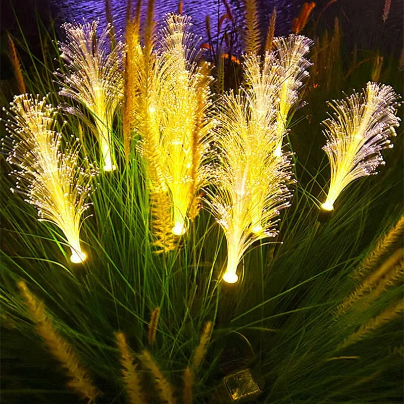 Royelux Solar Reed Garden Light - Waterproof LED Outdoor Lawn Décor