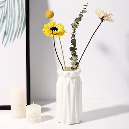 Royelux Nordic Plastic Flower Vase - Minimalist Elegance for Every Home