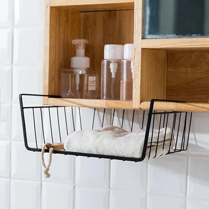 Rayvia Storage Hanging Basket – Multi-Functional Wire Organizer for Kitchen & Bathroom