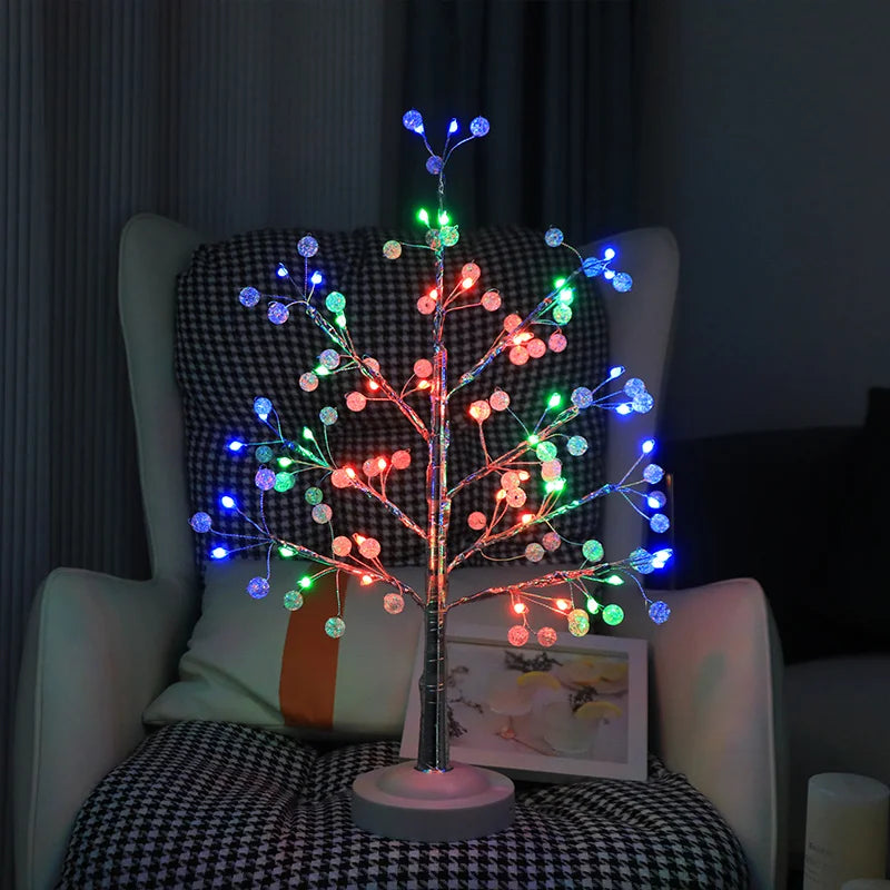 RoyaleGlow Crystal LED Tree Lamp – Color-Changing Tabletop Atmosphere Light - Default Title