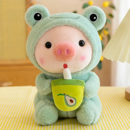 Royelux Bubble Tea Plush Toy - Adorable Animal-Themed Cuddly Pillow