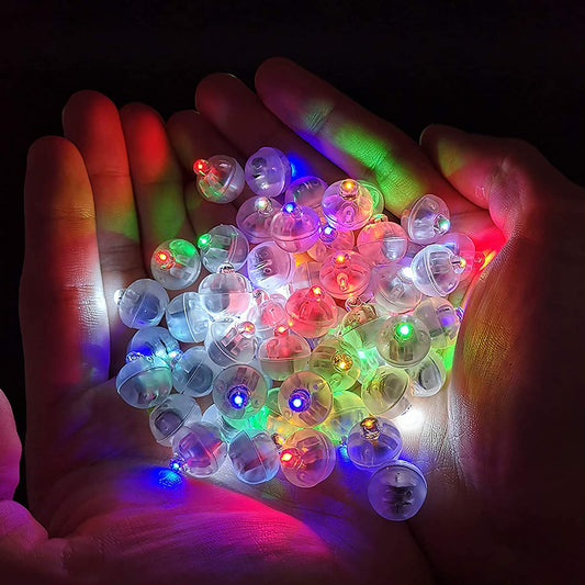 Mini LED Light Pearls in various colors, ideal for party decorations, available in 0.5-inch size, bringing vibrant and festive lighting to any event.