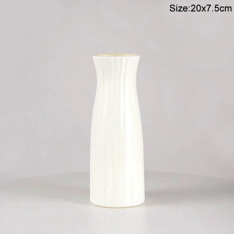 Royelux Modern Plastic Flower Vase - Elegant Nordic Décor for Every Room