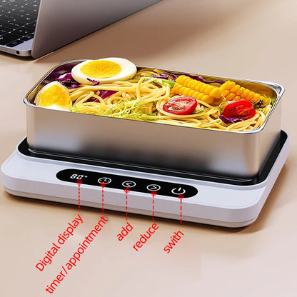 RoyaleGlow Electric Mug Warmer Plate with 9 Temperature Settings – 50W Hot Plate Coaster