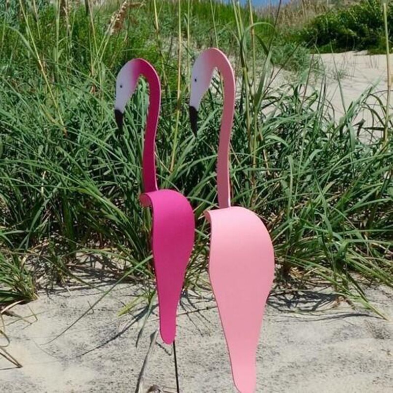 Swirl Bird Wind Spinner – Rotating Flamingo Garden Decoration