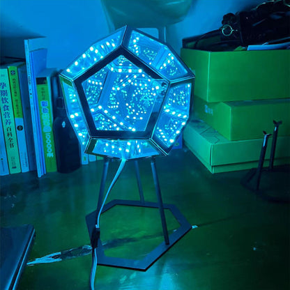 Royallure 3D Dodecahedron Infinity Night Light Lamp - Creative LED Decor