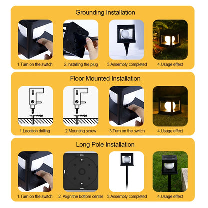 Royelux Solar Post Cap Light - Waterproof LED Fence & Patio Lamp