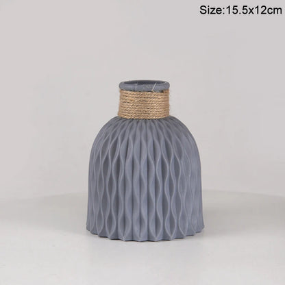 Royelux Nordic Ceramic Plastic Vase - Elegant Modern Home & Event Décor