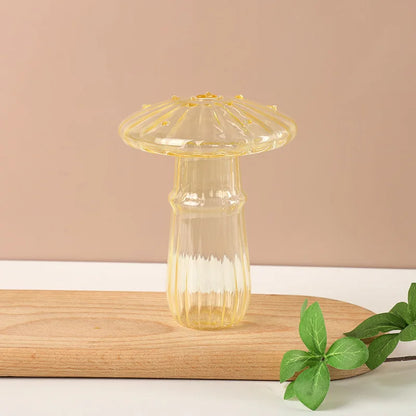 Royelux Transparent Mushroom Glass Vase