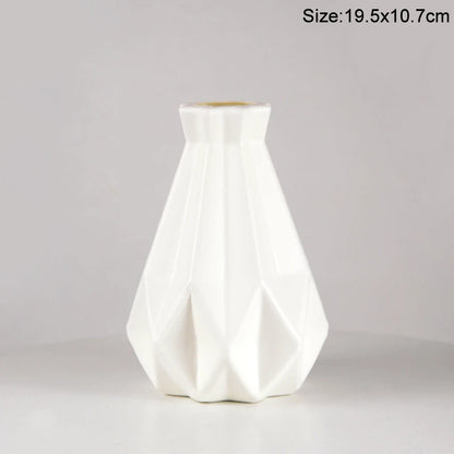 Royelux Nordic Ceramic Plastic Vase - Elegant Modern Home & Event Décor