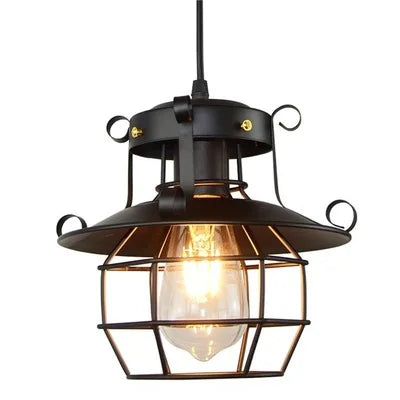 Royelux Industrial Retro Chandelier - Vintage Pendant Light for Dining & Living Spaces - 6000K