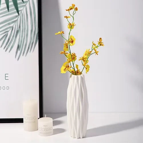 Royelux Nordic Plastic Flower Vase - Minimalist Elegance for Every Home